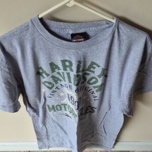 Harley-Davidson Kids Gray and Green T-Shirt